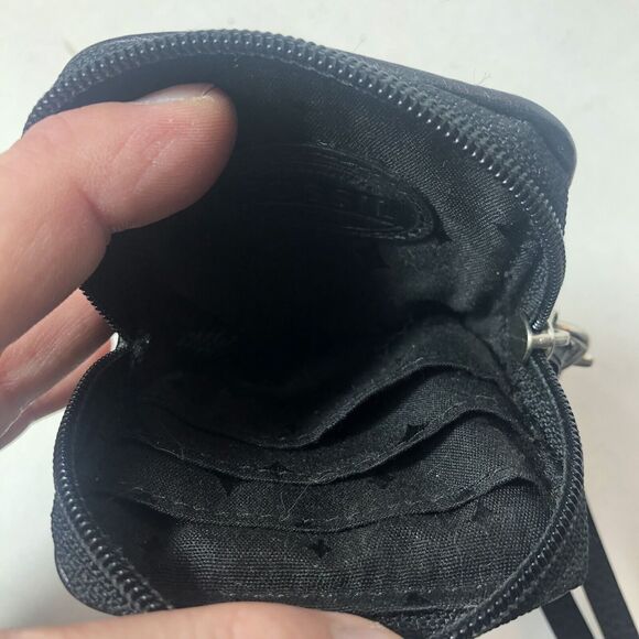 Fossil Credit Card Holder Wristlet Bag Black Snake Print 5"x3.5" C2 - Picture 6 of 11